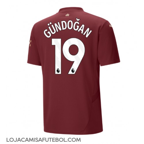 Camisa de Futebol Manchester City Ilkay Gundogan #19 Equipamento Alternativo 2024-25 Manga Curta